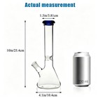 10  Heavy Glass Bong Water Pipe Smoking Bong Beaker 14mm Bowl Hookah