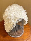 Vintage White Lace Baby Or Doll Bonnet No Ties