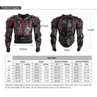 Motorcycle Full Body Armor Jacket Spine Chest Protection Cycling Gear Protector
