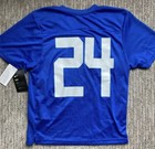 Nike Boys Team Dri Fit Lacrosse Jersey Sz  Large New Ah3300-493 Blue white