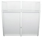 Rockville Rockbooth Xl White Event Booth Dj Facade W built In Table bag scrims