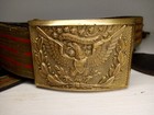 Original Spanish American War 1872 Officers Sword Belt  Buckle   Suspenders Wwi