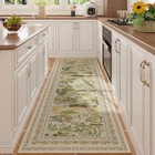 Runner Rug Impressionist-style Vintage Kitchen Rugs Non Slip Washable Soft 