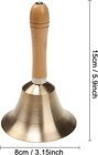 Super Loud Solid Brass Hand Call Bell Service Desk Hotel School
