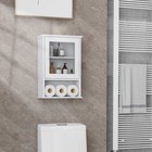 Wall Mounted Bathroom Cabinet Storage Organize Hanging Medicine Adjustable Shelf