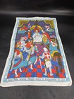 Vintage National Trust Magna Carta Irish Linen Tea Towel Multicolor