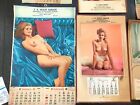 Vintage Gas Station Advertising Calendars 1950 s-70 s Petroleum   Mechanic Ads