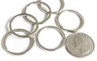 Wholesale Lot 100 250 500 1000 New Key Rings 25mm 1  Diameter Split Rings Silver