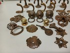 Vintage Brass Door Handles And Hook Bundle