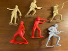 Lot Of 6 Big Scale Marx 6  World War 2 Lot  Red Russians  German  And Japanese 
