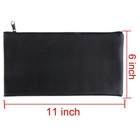12 Pcs Bank Bag Money Pouch Security Bank Deposit Bags  Black