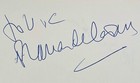 Frances De La Tour   Robin Ray Dual Autographed Signed Vintage Album Page 1970s