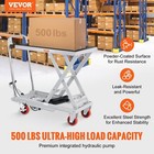 Hydraulic Lift Table Cart 500lbs  28 5 lifting Height W  4 Wheels   Non-slip Pad