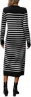 Women Elegant Knit Dress Sweater Bodycon Stripes Long Sleeve Maxi Sweater Dress
