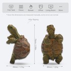 Mini Turtle Statue Miniature Tortoise Figurine Plant Pot Hanger  Realistic Resin