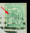 Uruguay 1874 Numerals 10c Grn Sc 31d  centrcimos  Var  Cover Montevideo To Paris