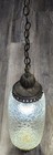 Mcm Swag Lamp Hanging Light Clear Glass Cylinder Chain Plug In Vintage