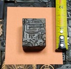 Antique Vtg The Hoff Man Press Letterpress Print Type Ornament Cut Stamp Block