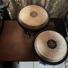 Lp Wood Bongo Brown Percussion Drum Set 2-piece Musical Instrument Drum Kit