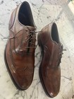 Vtg Johnston   Murphy Crown Aristocraft Brown Oxford Wingtip Shoe 10 5