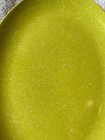 Vintage Speckled Platter Melamine Plastic Oval Tray Yellow Green Mid Century 60s