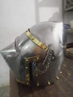 Medieval Knight Bascinet Helmet Pig Face Helmet