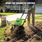 Workpro 12 5amp Corded Electric Tiller Cultivator 16  Width 8 7  D Garden Tool
