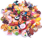 100pcs Miniature Food Drinks Bottle Toys Dollhouse Mixed Resin Accessories