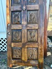 Art Neuvo Antique Ornate Carved   Raised 8 Panel Door 36 5 X 79 25
