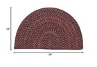  Rustic Kitchen Slice Heart Rug  18 X 2 6 Cedar Single