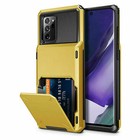 For Samsung S24 S23 S22 S21 Note20 S25 Shockproof Case Cover Card Wallet Holder