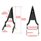 28  Black Backrest Sissy Bar For Harley Street Glide Road King Cvo 2009-2025