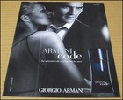 2010 Armani Code Print Ad Advertisement Cologne Fragrance For Men Giorgio Armani