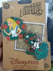 2026 Disneyland Daring Detectives Alice In Wonderland 2 Pin Set Le 3000 New