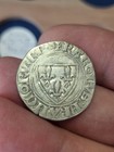 France Charles Vi  the Mad  Blanc Gu  nar French Medieval Silver Hammered Coin
