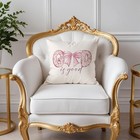 Christian God Is Good Pillow Covers 18x18  Cute Jesus Pillow Covers  Pink-01