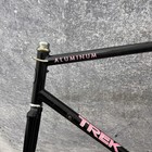 Vintage Trek 1000 Road Bike Frame 58cm Aluminum Black Pink Usa 700c 126mm