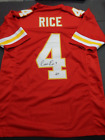 Rashee Rice Kansas City Chiefs Autographed Red Style Jersey Beckett Witness