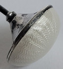 Antique Edwardian Victorian Hatpin Guilloche 6-inch Sterling Silver