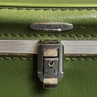 Vintage 60   sears Featherlite Avocado Green Travel makeup  Carry-on  Train Case 