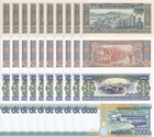 Laos Set 4 X Lot 10   40 Unc 100 500 1000 2000 Kip Random Date P 30 31 32 41