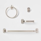 Bath Hardware Set - Threshold  Includes Towel Ring Robe Hook Tissue Holder