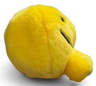 Swibco Puffkins Happy Face Bean Bag Plush Yellow Collectible With Tags