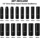 Dados De Impacto Juego De Llaves De Vaso De Impacto Profundo De 1 2  18pcs