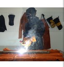 Leather Welding Jacket - Premium Cape Sleeve Coat With Enhanced Black Xl