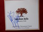 3 Kraft Nabisco Tournament Champions Autographed Mission Hills Cc Scorecards 