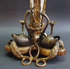 Early Napoleon 19th C  French Empire 17  Gilt Bronze Trumpet Vase   Circa 1840s 