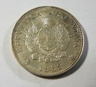 1882 Argentina 20 Centavos Silver Coin High Grade