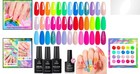 Bright Neon Gel Nail Polish Set  20 Colors  Easy Application   Stunning Results