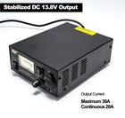 13 8v 30a Bench Power Supply  Ham Radio Switching Regulated   
